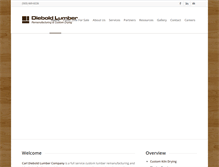 Tablet Screenshot of dieboldlumber.com